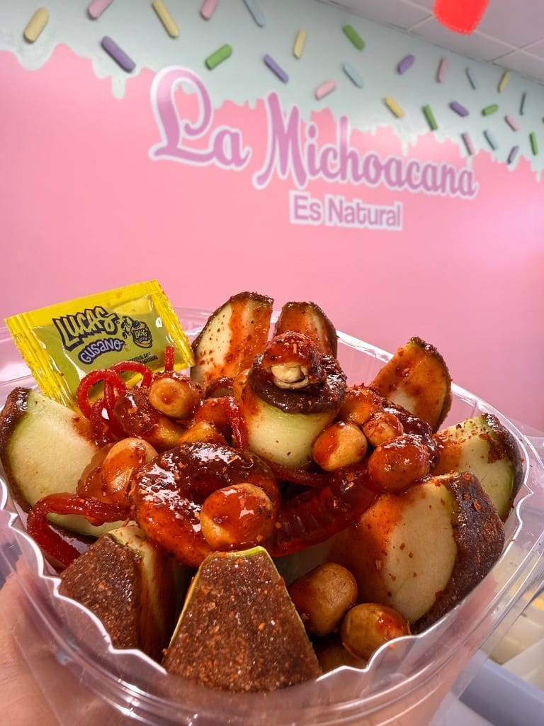 Loaded tostilocos with chamoy