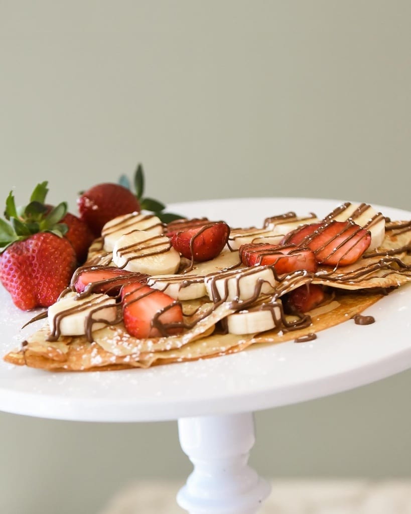 Strawberry, banana & Nutella crepe