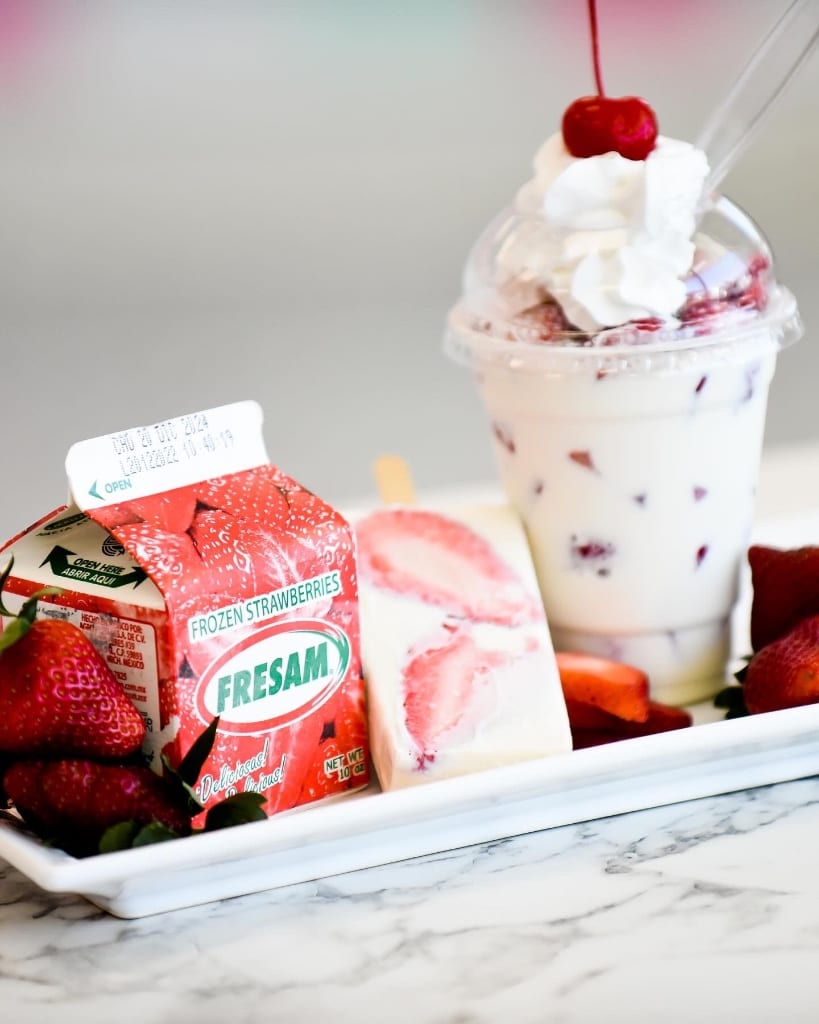 Strawberry agua fresca