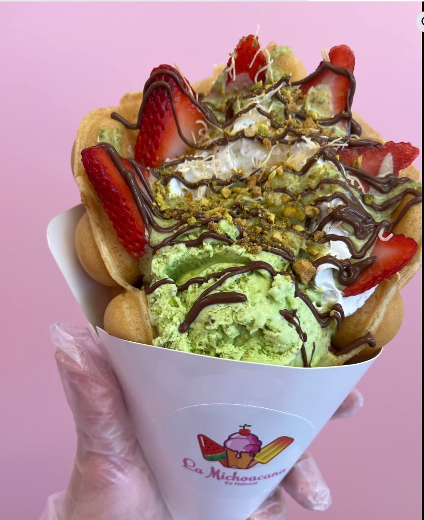 Bubble Waffles — La Michoacana Es Natural, Gainesville GA