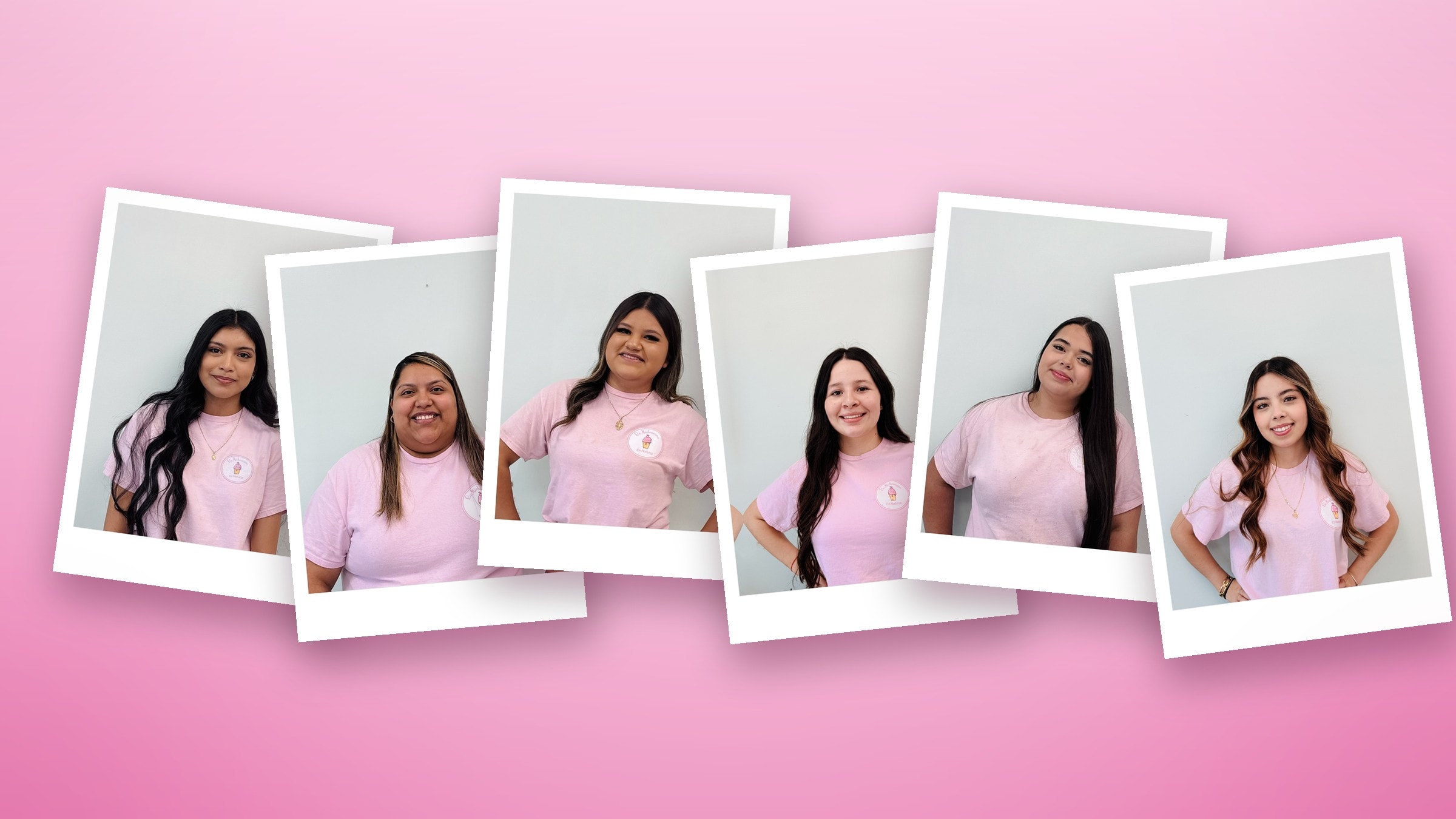 Portrait collage of the La Michoacana Es Natural team under the shop's logo